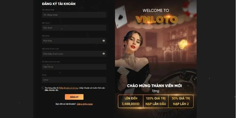 Điền thông tin đăng ký chính xác vào biểu mẫu yêu cầu